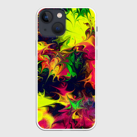 Чехол для iPhone 13 mini с принтом Кислота в Кировске,  |  | абстракции | кислота | краска | яркие