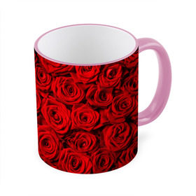 Кружка 3D с принтом Красные розы в Кировске, керамика | ёмкость 330 мл | букет | лепесток | роза | розы | цвет | цветок