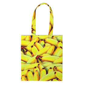 Сумка 3D повседневная с принтом Банана в Кировске, 100% полиэстер | Плотность: 200 г/м2; Размер: 34×35 см; Высота лямок: 30 см | бананы | еда | желтые | популярные | прикольные | фрукты
