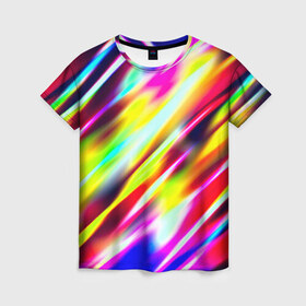 Женская футболка 3D с принтом Blink в Кировске, 100% полиэфир ( синтетическое хлопкоподобное полотно) | прямой крой, круглый вырез горловины, длина до линии бедер | разноцветный | яркий