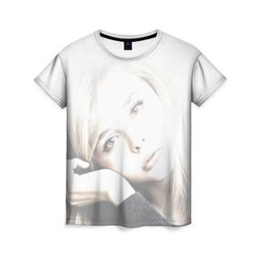 Женская футболка 3D с принтом Хлоя Морец в Кировске, 100% полиэфир ( синтетическое хлопкоподобное полотно) | прямой крой, круглый вырез горловины, длина до линии бедер | chloe | moretz | волна | кино | пипец