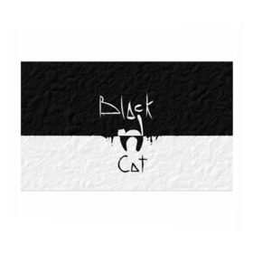 Бумага для упаковки 3D с принтом Black cat в Кировске, пластик и полированная сталь | круглая форма, металлическое крепление в виде кольца | Тематика изображения на принте: черный кот