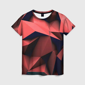 Женская футболка 3D с принтом Kicker в Кировске, 100% полиэфир ( синтетическое хлопкоподобное полотно) | прямой крой, круглый вырез горловины, длина до линии бедер | абстракт | абстракции | иллюзия | прикольные | текстуры