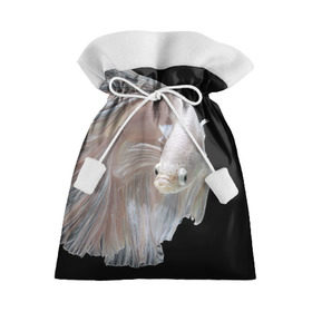 Подарочный 3D мешок с принтом Бойцовая рыбка в Кировске, 100% полиэстер | Размер: 29*39 см | Тематика изображения на принте: аквариумная | бойцовая | красивый | плавники | рыба | рыбка | хвост | япаонская