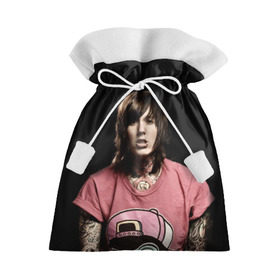 Подарочный 3D мешок с принтом Oliver Sykes в Кировске, 100% полиэстер | Размер: 29*39 см | bring me the horizon | oliver sykes | sempiternal | that’s the spirit | throne | оливер сайкс