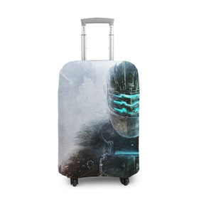 Чехол для чемодана 3D с принтом Айзек Кларк в Кировске, 86% полиэфир, 14% спандекс | двустороннее нанесение принта, прорези для ручек и колес | dead space | horror | isaac clarke | игра | ужасы