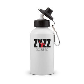 Бутылка спортивная с принтом Zyzz в Кировске, металл | емкость — 500 мл, в комплекте две пластиковые крышки и карабин для крепления | bodybuilding | zyzz | бодибилдинг | зиз | качок | мышцы