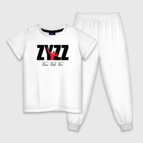 Детская пижама хлопок с принтом Zyzz в Кировске, 100% хлопок |  брюки и футболка прямого кроя, без карманов, на брюках мягкая резинка на поясе и по низу штанин
 | bodybuilding | zyzz | бодибилдинг | зиз | качок | мышцы