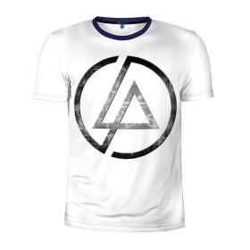 Мужская футболка 3D спортивная с принтом Linkin Park в Кировске, 100% полиэстер с улучшенными характеристиками | приталенный силуэт, круглая горловина, широкие плечи, сужается к линии бедра | Тематика изображения на принте: линкин парк