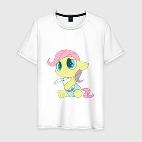 Мужская футболка хлопок с принтом My Little Pony в Кировске, 100% хлопок | прямой крой, круглый вырез горловины, длина до линии бедер, слегка спущенное плечо. | 