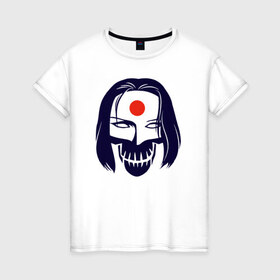 Женская футболка хлопок с принтом katana в Кировске, 100% хлопок | прямой крой, круглый вырез горловины, длина до линии бедер, слегка спущенное плечо | katana | suicide squad | катана
