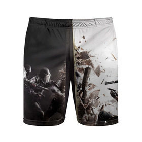 Мужские шорты 3D спортивные с принтом SWAT в Кировске,  |  | counter strike | cs | cs go | swat | омон | спецназ