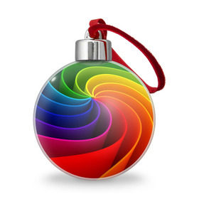 Ёлочный шар с принтом Радуга цвета в Кировске, Пластик | Диаметр: 77 мм | гамма | зеленый | красный | радуга | синий | цвет