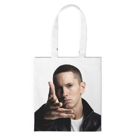 Сумка 3D повседневная с принтом Eminem в Кировске, 100% полиэстер | Плотность: 200 г/м2; Размер: 34×35 см; Высота лямок: 30 см | eminem | music | rap | usa | музыка | рэп | сша | эминем