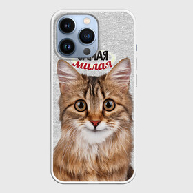 Чехол для iPhone 13 Pro с принтом Самая милая в Кировске,  |  | Тематика изображения на принте: киса | кот | котенок | котик | кошечка | кошка | красивая | милая | самая