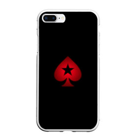 Чехол для iPhone 7Plus/8 Plus матовый с принтом PokerStars в Кировске, Силикон | Область печати: задняя сторона чехла, без боковых панелей | poker | pokerstars | sport