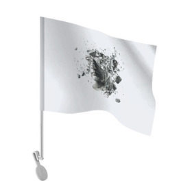 Флаг для автомобиля с принтом Пила в Кировске, 100% полиэстер | Размер: 30*21 см | saw | ужасы | хоррор