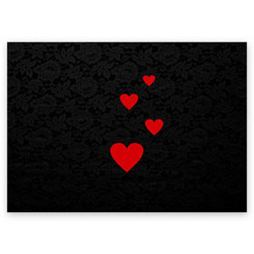 Поздравительная открытка с принтом Кружево и сердца в Кировске, 100% бумага | плотность бумаги 280 г/м2, матовая, на обратной стороне линовка и место для марки
 | dg | dolce | gabbana | габбана | дольче | любовь | сердечко