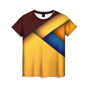 Женская футболка 3D с принтом Stiil geometria в Кировске, 100% полиэфир ( синтетическое хлопкоподобное полотно) | прямой крой, круглый вырез горловины, длина до линии бедер | grunge | new | арт | гранж | краска | прикольные | цветные