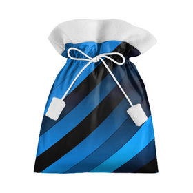 Подарочный 3D мешок с принтом Полосы в Кировске, 100% полиэстер | Размер: 29*39 см | blue | линии | плетение | полосы | прикольные | текстуры