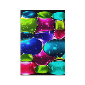 Обложка для паспорта матовая кожа с принтом Мозаика(стекло) в Кировске, натуральная матовая кожа | размер 19,3 х 13,7 см; прозрачные пластиковые крепления | green | абстракции | гранж | мозаика | стекло | текстуры