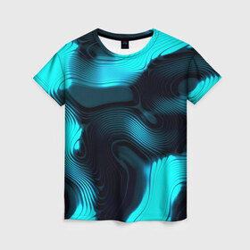 Женская футболка 3D с принтом Lullaby в Кировске, 100% полиэфир ( синтетическое хлопкоподобное полотно) | прямой крой, круглый вырез горловины, длина до линии бедер | абстракт | абстракции | иллюзия | прикольные | текстуры