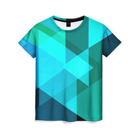 Женская футболка 3D с принтом Gorgeous в Кировске, 100% полиэфир ( синтетическое хлопкоподобное полотно) | прямой крой, круглый вырез горловины, длина до линии бедер | абстракт | абстракции | прикольные | ромбики | текстуры