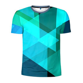 Мужская футболка 3D спортивная с принтом Gorgeous в Кировске, 100% полиэстер с улучшенными характеристиками | приталенный силуэт, круглая горловина, широкие плечи, сужается к линии бедра | абстракт | абстракции | прикольные | ромбики | текстуры