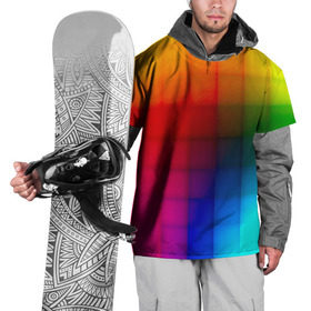 Накидка на куртку 3D с принтом Кубики в Кировске, 100% полиэстер |  | градиент | разноцветный | цвета | яркий