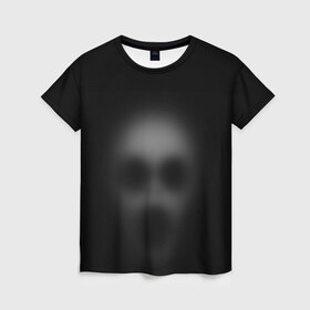 Женская футболка 3D с принтом Призрак в Кировске, 100% полиэфир ( синтетическое хлопкоподобное полотно) | прямой крой, круглый вырез горловины, длина до линии бедер | привидение | призрак | хелоуин