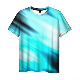 Мужская футболка 3D с принтом Blink в Кировске, 100% полиэфир | прямой крой, круглый вырез горловины, длина до линии бедер | blink | полосы | популярные | прикольные | радуга | цветные