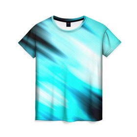 Женская футболка 3D с принтом Blink в Кировске, 100% полиэфир ( синтетическое хлопкоподобное полотно) | прямой крой, круглый вырез горловины, длина до линии бедер | blink | полосы | популярные | прикольные | радуга | цветные