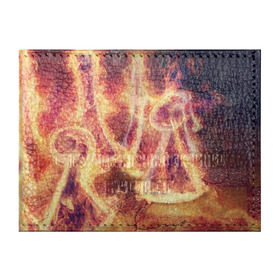 Обложка для студенческого билета с принтом Фигуры из пламени в Кировске, натуральная кожа | Размер: 11*8 см; Печать на всей внешней стороне | Тематика изображения на принте: пламя