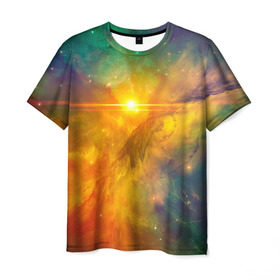 Мужская футболка 3D с принтом Космос в Кировске, 100% полиэфир | прямой крой, круглый вырез горловины, длина до линии бедер | галактика | звезды | космос | созвездия