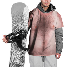 Накидка на куртку 3D с принтом Загорелый торс в Кировске, 100% полиэстер |  | загар | мужчина | тело | торс