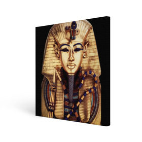 Холст квадратный с принтом Хатшепсут в Кировске, 100% ПВХ |  | египет | женщина | золото | маска | фараон египта | хатшепсут