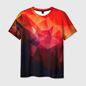Мужская футболка 3D с принтом Абстракция в Кировске, 100% полиэфир | прямой крой, круглый вырез горловины, длина до линии бедер | абстракт | абстракции | волны | прикольные | ромб | текстуры