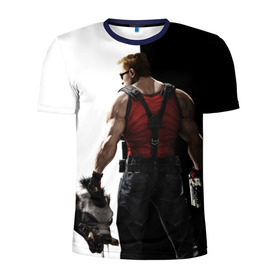 Мужская футболка 3D спортивная с принтом Duke Nukem в Кировске, 100% полиэстер с улучшенными характеристиками | приталенный силуэт, круглая горловина, широкие плечи, сужается к линии бедра | forever | дюк нюкем | игра