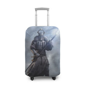 Чехол для чемодана 3D с принтом Дикий Гон в Кировске, 86% полиэфир, 14% спандекс | двустороннее нанесение принта, прорези для ручек и колес | gerald | wild hunt | witcher | ведьмак | геральд | дикая охота