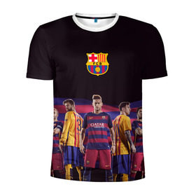 Мужская футболка 3D спортивная с принтом ФК Барселона в Кировске, 100% полиэстер с улучшенными характеристиками | приталенный силуэт, круглая горловина, широкие плечи, сужается к линии бедра | евро 2016
barca barcelona | иньеста | месси | неймар | пике | суарез