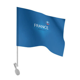 Флаг для автомобиля с принтом Сборная Франции 2016 в Кировске, 100% полиэстер | Размер: 30*21 см | euro2016 | france | футбол