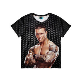 Детская футболка 3D с принтом Randy Orton в Кировске, 100% гипоаллергенный полиэфир | прямой крой, круглый вырез горловины, длина до линии бедер, чуть спущенное плечо, ткань немного тянется | randy orton | wwe | рестлинг | чемпион мира