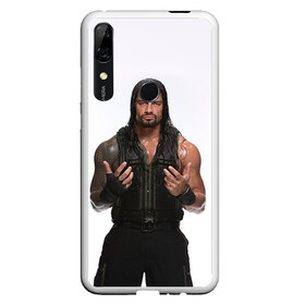 Чехол для Honor P Smart Z с принтом Roman Reigns в Кировске, Силикон | Область печати: задняя сторона чехла, без боковых панелей | Тематика изображения на принте: roman reigns | wwe | роман рейнс