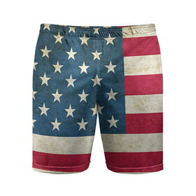 Мужские шорты 3D спортивные с принтом Флаг USA в Кировске,  |  | swag | usa | америка | пафос | свег | свэг | сша | флаг