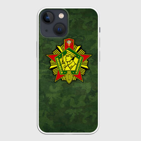 Чехол для iPhone 13 mini с принтом Отличник погранвойск в Кировске,  |  | армия | пограничник | пограничные войска