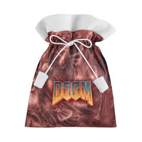 Подарочный 3D мешок с принтом Doom (Classic) в Кировске, 100% полиэстер | Размер: 29*39 см | 90 | олдскул | скелет | череп