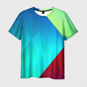 Мужская футболка 3D с принтом Freedom в Кировске, 100% полиэфир | прямой крой, круглый вырез горловины, длина до линии бедер | абстракт | абстракции | волны | прикольные | ромб | текстуры