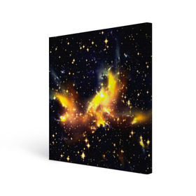 Холст квадратный с принтом Звезды в Кировске, 100% ПВХ |  | nebula | вселенная | звезды | туманность