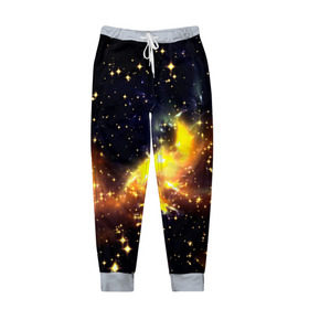 Мужские брюки 3D с принтом Звезды в Кировске, 100% полиэстер | манжеты по низу, эластичный пояс регулируется шнурком, по бокам два кармана без застежек, внутренняя часть кармана из мелкой сетки | nebula | вселенная | звезды | туманность