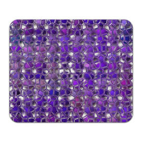 Коврик прямоугольный с принтом Фиолетовая мозаика в Кировске, натуральный каучук | размер 230 х 185 мм; запечатка лицевой стороны | дизайн | искусство | композиция | мозаика | стёклышки | цветные камешки